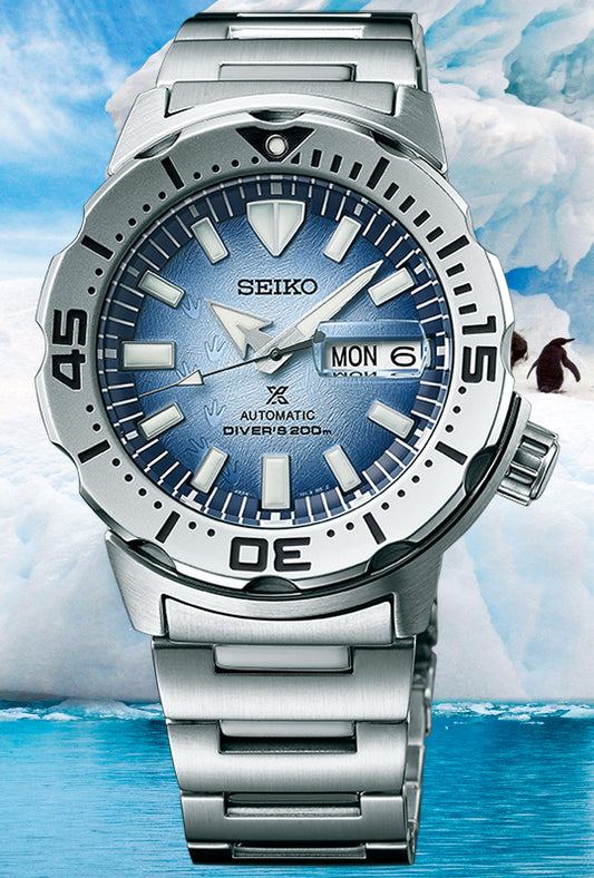Seiko Prospex "Pinguin" Save The Ocean Special Edition Armbanduhr SRPG57K1